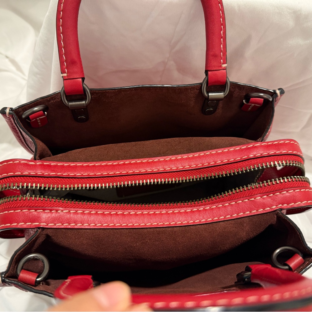 Coach Disney Rogue 25 with Minnie Mouse Patches in Pewter Hardware/1941 Red - Picture 11 of 11